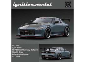 PRE-ORD3R Ignition Modeliukas 1/18 Nissan Top Secret Fairlady Z (RZ34), stealth gray