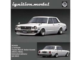 PRE-ORD3R Ignition Modeliukas 1/18 Toyota Mark II Sedan Grande (MX41), white