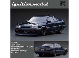 PRE-ORD3R Ignition Modeliukas 1/18 Nissan Skyline GTS-R (R31) RS Watanabe wheels, blue-black