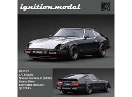 PRE-ORD3R Ignition Modeliukas 1/18 Nissan Fairlady Z (S130), black/silver