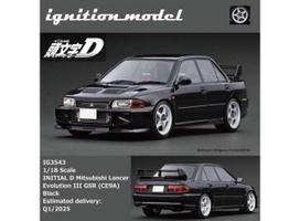PRE-ORD3R Ignition Modeliukas 1/18 Initial D Mitsubishi Lancer Evolution III GSR (CE9A), black