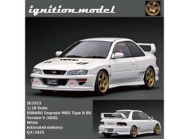 PRE-ORD3R Ignition Modeliukas 1/18 Subaru Impreza WRX Type R Sti Version V (GC8), white