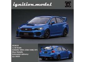 PRE-ORD3R Ignition Modeliukas 1/18 Subaru WRX (CBA-VAB) STI, blue metallic