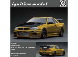 PRE-ORD3R Ignition Modeliukas 1/18 Top Secret 34GT-R (BNR34), gold