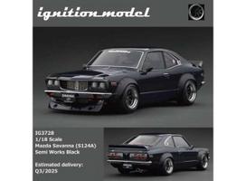 PRE-ORD3R Ignition Modeliukas 1/18 Mazda Savanna (S124A), Semi Works black