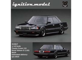 PRE-ORD3R Ignition Modeliukas 1/18 Toyota Crown 2.8 Royal Saloon G (120), black