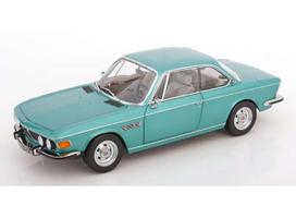 PRE-ORD3R KK - Scale Modeliukas 1/12 1971 BMW 3.0 CSI E9, turquoise-metallic with aluminium rims