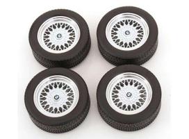 PRE-ORD3R KK - Scale Modeliukas 1/12 Rims and tyres set BMW 635 CSI
