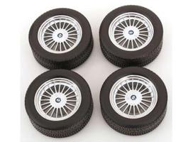 PRE-ORD3R KK - Scale Modeliukas 1/12 Rims and tyres set BMW 635 CSI Alpina