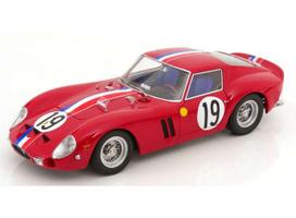 PRE-ORD3R KK - Scale Modeliukas 1/12 1962 Ferrari 250 GTO #19 2nd Le Mans, red