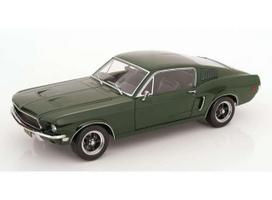 PRE-ORD3R KK - Scale Modeliukas 1/12 1968 Ford Mustang GT Fastback with opening doors and hood *Bullitt look-a-like*, dark green