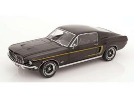 PRE-ORD3R KK - Scale Modeliukas 1/12 1968 Ford Mustang GT Fastback with opening doors and hood, black
