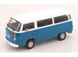 PRE-ORD3R KK - Scale Modeliukas 1/18 1972 Volkswagen T2b Bus, blue/white