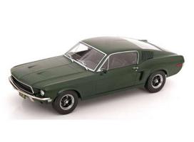 PRE-ORD3R KK - Scale Modeliukas 1/18 1968 Ford Mustang GT Fastback *Bullitt Movie Edition*, flat green