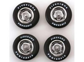 PRE-ORD3R KK - Scale Modeliukas 1/18 Tire Set with rims, Firestone USA