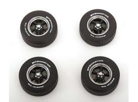 PRE-ORD3R KK - Scale Modeliukas 1/18 Ford Mustang *Bullitt* rims and Tyre Set, black