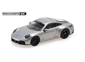 PRE-ORD3R Maxichamps Modeliukas 1/64 2025 Porsche 911 (992.2) Carrera GTS, grey metallic