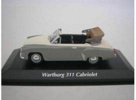 PRE-ORD3R Maxichamps Modeliukas 1/43 1958 Wartburg A 311 Cabriolet, grey/white