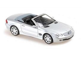 PRE-ORD3R Maxichamps Modeliukas 1/43 2001 Mercedes Benz SL-class R230, silver