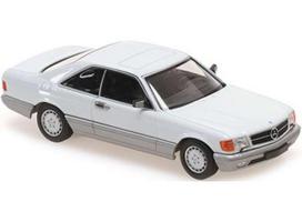 PRE-ORD3R Maxichamps Modeliukas 1/43 1986 Mercedes Benz 560 SEC, white