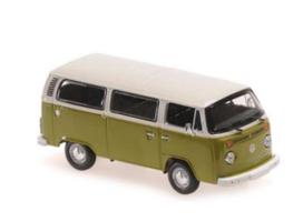 PRE-ORD3R Maxichamps Modeliukas 1/43 1972 Volkswagen T2 Bus, white/green
