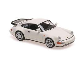 PRE-ORD3R Maxichamps Modeliukas 1/43 1990 Porsche 911 Turbo (964), white