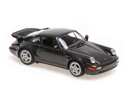 PRE-ORD3R Maxichamps Modeliukas 1/43 1990 Porsche 911 Turbo (964), black perl