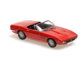 PRE-ORD3R Maxichamps Modeliukas 1/43 1969 Maserati Ghibli Spyder, red