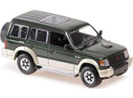 PRE-ORD3R Maxichamps Modeliukas 1/43 1991 Mitsubishi Pajero LWB, dark green