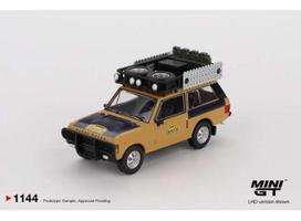 PRE-ORD3R Mini GT Modeliukas 1/64 1981 Range Rover C.Swoboda & K. Mentel Winner Camel Trophy Sumatra, yellow/black