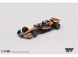 PRE-ORD3R Mini GT Modeliukas 1/64 2024 McLaren MCL38 #4 Lando Norris Winner Hungarian F1 GP, orange/black