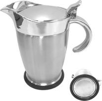 "Anti-Drip Sauce Dispenser" - plataus kaklelio sirupo talpykla, 750 ml izoliuotas pilstomasis butelis su dangteliu, virtuvės stalviršio organizatorius, skirtas šeimos maistui, švediškiems stalams, vakarėliams, restoranams ir efektyviam naudojimui