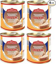 "Dovgan" saldintas sutirštintas pienas karamelė, 6% riebumo, 4 x 397 g, pakuotė po 4 vnt.