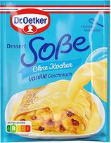 "Dr. Oetker" desertinis padažas be vanilės skonio, 20 vanilės padažo miltelių, skirtų įmaišyti į šaltą pieną, 20 x 39 g 250 ml vanilės padažo