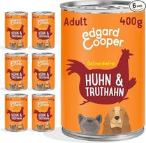 "Edgard & Cooper" drėgnas maistas šunims (vištiena ir kalakutiena, 400g x 6), be grūdų, su natūraliais ingredientais ir šviežia mėsa, pilnas svarbiausių aminorūgščių