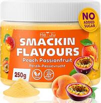 "He-Ju" skonio milteliai "Peach Passionfruit" 250 g Vegan, persikų pasiflorų skonio milteliai saldinimui Beveik be kalorijų