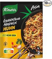 "Knorr Asia Noodles" kepti makaronai su vištiena Greitas patiekalas, paruošiamas vos per 6 minutes 2 porcijos 10 x 134 g