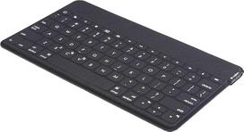 "Logitech Keys-to-Go" belaidė planšetinio kompiuterio klaviatūra, "Bluetooth", "iOS" specialieji klavišai, itin lengva ir tyli, 3 mėn. baterija, skirta planšetiniams kompiuteriams ir išmaniesiems telefonams, prancūziškas AZERTY išdėstymas - juoda