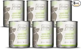 "MjAMjAM" - "Premium" drėgnas ėdalas šunims - skanus jautienos patiekalas ant virtų bulvių su traškiais žirneliais, 6 vnt. (6 x 800 g), natūralus, su papildoma mėsa