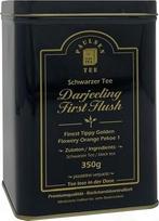 "Paulsen Darjeeling First Flush Harvest 2024" juodoji arbata 350g biriai supilta į saugią maisto skardinę