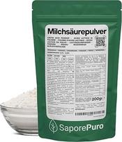 "SaporePuro" pieno rūgšties milteliai 200 g - gryna maisto kokybė - kepiniams, pieno produktams, fermentuotiems gėrimams ir kosmetikai