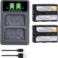 2 pakuotės 1800 mAh NP-FM500H FM500H baterija ir įkroviklis, skirti "Sony" SLT A99 II A99 A65 A65 A58 α77 II A77V A57 A450 A500 A560 A580 A7900 A200 A300 A300 A3 50