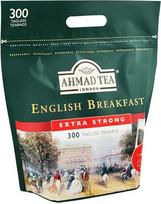 Ahmad Tea - angliški pusryčiai - juodųjų pusryčių arbata - Assamo ir Ceilono arbata - angliški arbatos maišeliai be juostelės su 2 g arbatos vienoje porcijoje - didmeninė pakuotė su 300 arbatos maišelių