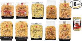 Bandomoji pakuotė "Pasta Classic" makaronai (10 x 500 g) Itališki kietųjų kviečių manų kruopų makaronai + itališki gurmaniški makaronai "Polpa" 400 g