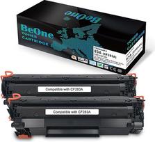 BeOne 2 x CF283A tonerio kasetė, skirta pakeisti HP 83A CF283A tonerį, skirtą HP Laserjet Pro M201dw M201n Laserjet Pro MFP M225dn M225dw M125a M125rnw M125nw MFP M127fn M127fp M127fs M11 27fw (2 juodos spalvos)