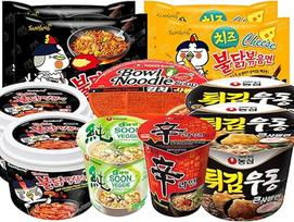 Korėjietiškas Ramen Mix | Kennenlernbox su 9 korėjietiškais greitai paruošiamais makaronais ir 2 karštais vištienos Topokki mišiniais