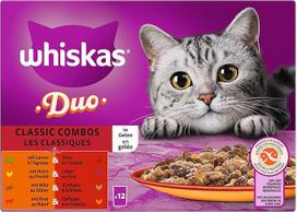 WHISKAS® DUO Portionsbeutel Multipack Classic Combos in Gelee 1 x 12 x 85g