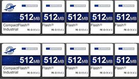 "Dogfish" Compact Flash kortelė 512MB, 10 vnt., didelio našumo pramoninė CF atminties kortelė su SLC NAND Flash atmintimi, skirta pramoniniams kompiuteriams, CNC mašinoms, seniems fotoaparatams