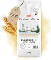 "Emmer" viso grūdo miltai [2,5 kg] - originalūs Bavarijos grūdų miltai, pakeičiantys kviečius - 100% "Emmer" miltai be priedų