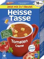 "Erasco" karštųjų puodelių rinkinys, 16 vnt., "Tomato Cream", vertės pakuotė (64 sriubos) - paruoštas maistas, greitieji makaronai ir 5 minučių indelis - sriubų įvairovė - greitas maistas namams ir biurui